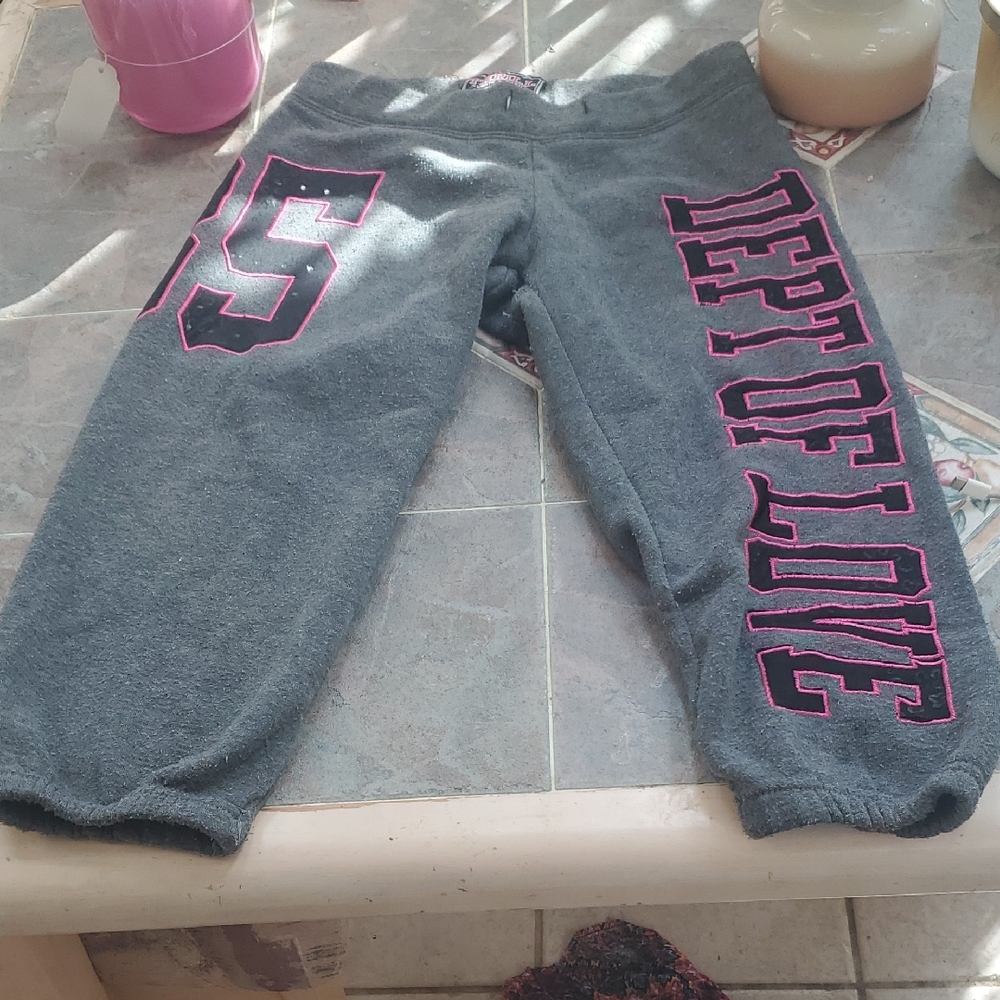 Thrill Gray and Pink Joggers with Relaxed Fit